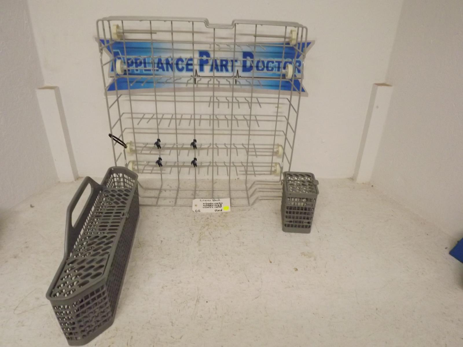 GE Dishwasher WD28X10250 WD28X10128 WD28X10242 Lower Rack Used GE Dishwasher WD28X10250 WD28X10128 WD28X10242 Lower Rack Used